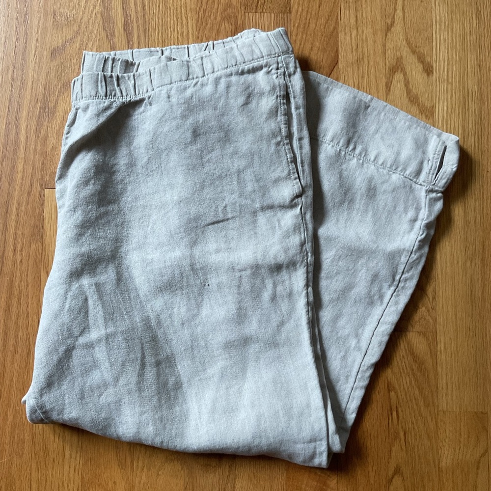 J. Jill ⭐️ beige linen pant ⭐️ 1X ⭐️